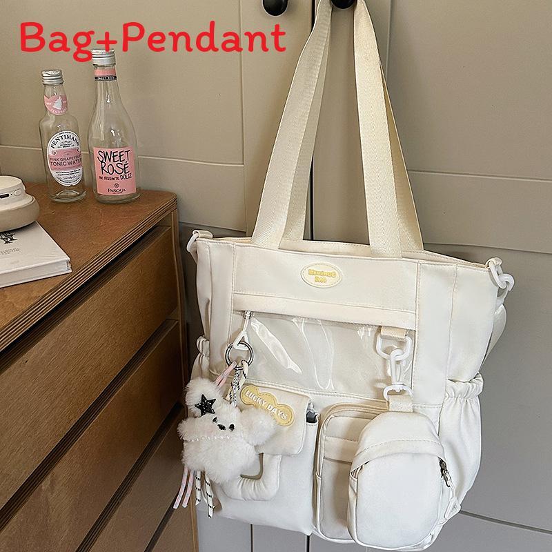 Sweet Girl Backpack With Fabric For School Use