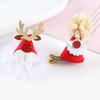 Zinc Zinc Alloy Bow Kids Hair Accessories Christmas Hair Clip Christmas Hat Hairpin Korean Style Headwear