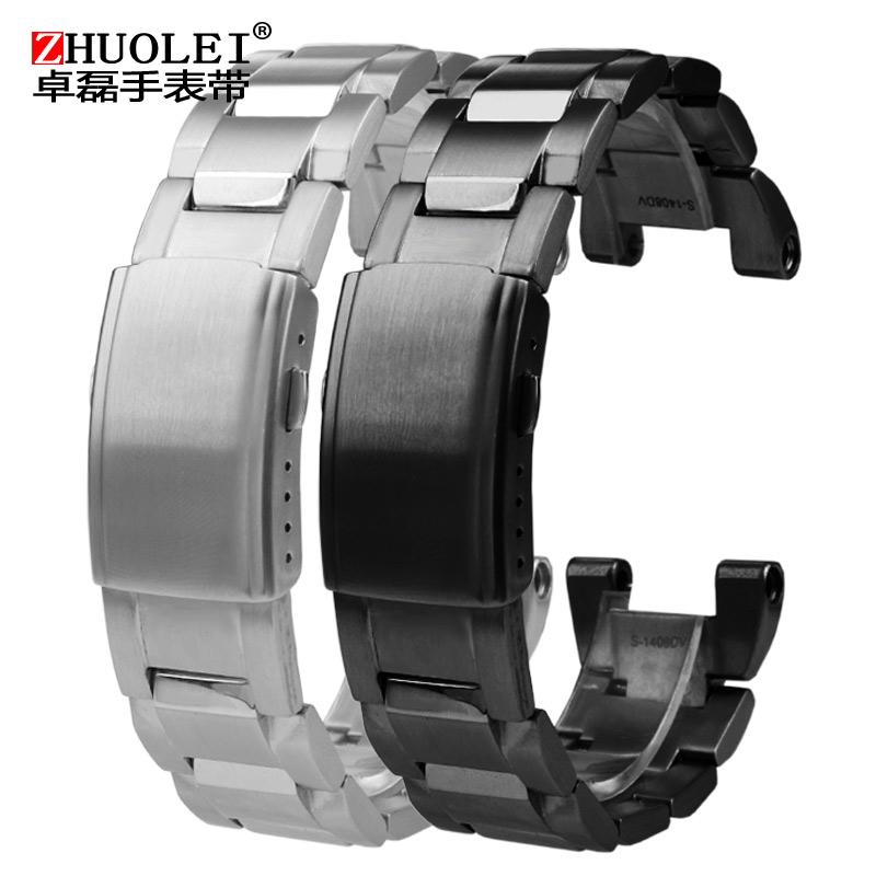 Pro Casio G-Shock řemínek k hodinkám GST-210 GST-W300 GST-400G GST-B100 S100D/S110D/W110 Kovový řemínek Náramek na hodinky z nerezové oceli