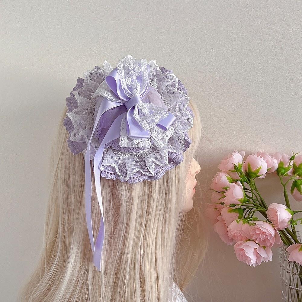 Vintage Top Hat Hair Clip Exquisite Lace Hair Clip Lolita Hair Clip  Lolita Hair Accessories