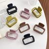 Hair Claw Matte Texture Mini Hair Clip Stable Grip No Flattening Non-Slip Tooth Small Semi-Tied Hair Clip Hair Accessory