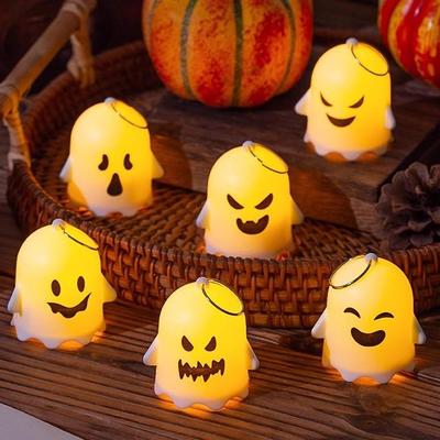 Halloween Miniature Ornaments: Mini Pumpkins, Lanterns, Trick-or-Treat Ghosts, Hanging Party Props