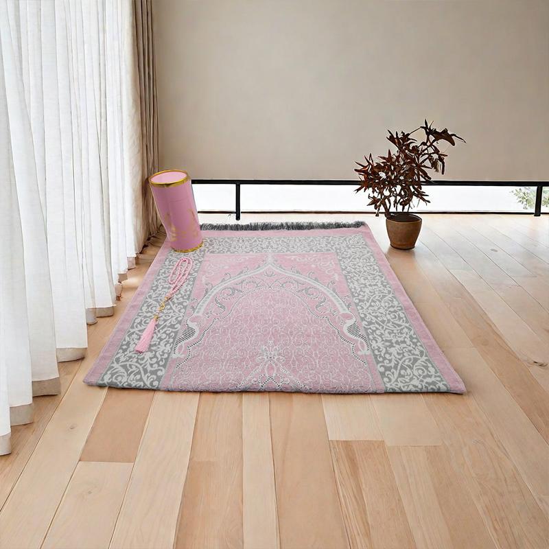 3PC Soft Islamic Prayer Mat Islamic Gifts for Muslim Prayer Beads Muslim Cylinder Gift Box Gifts Multiple Options Available