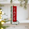 Cross Border Creative American Retro Oil-Coated Irregular-Shaped Christmas Tree Decoration Pendants