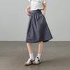 Jupe A-line à carreaux taille haute pour femme SOFSIL