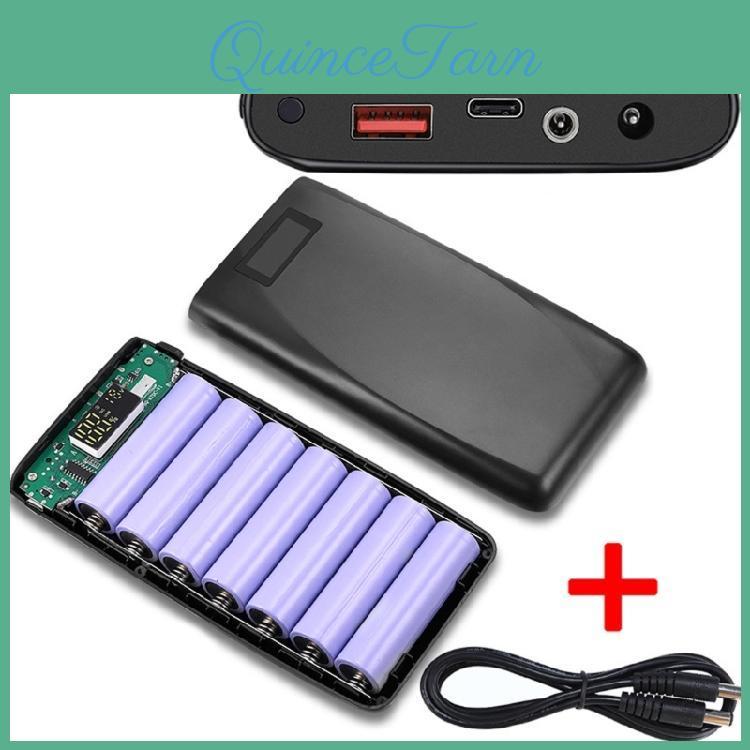 Battery Case Powerbank Universal 18650 With Adjustable 512v Output For Multiple Devices For Travel Gadgets Electronics