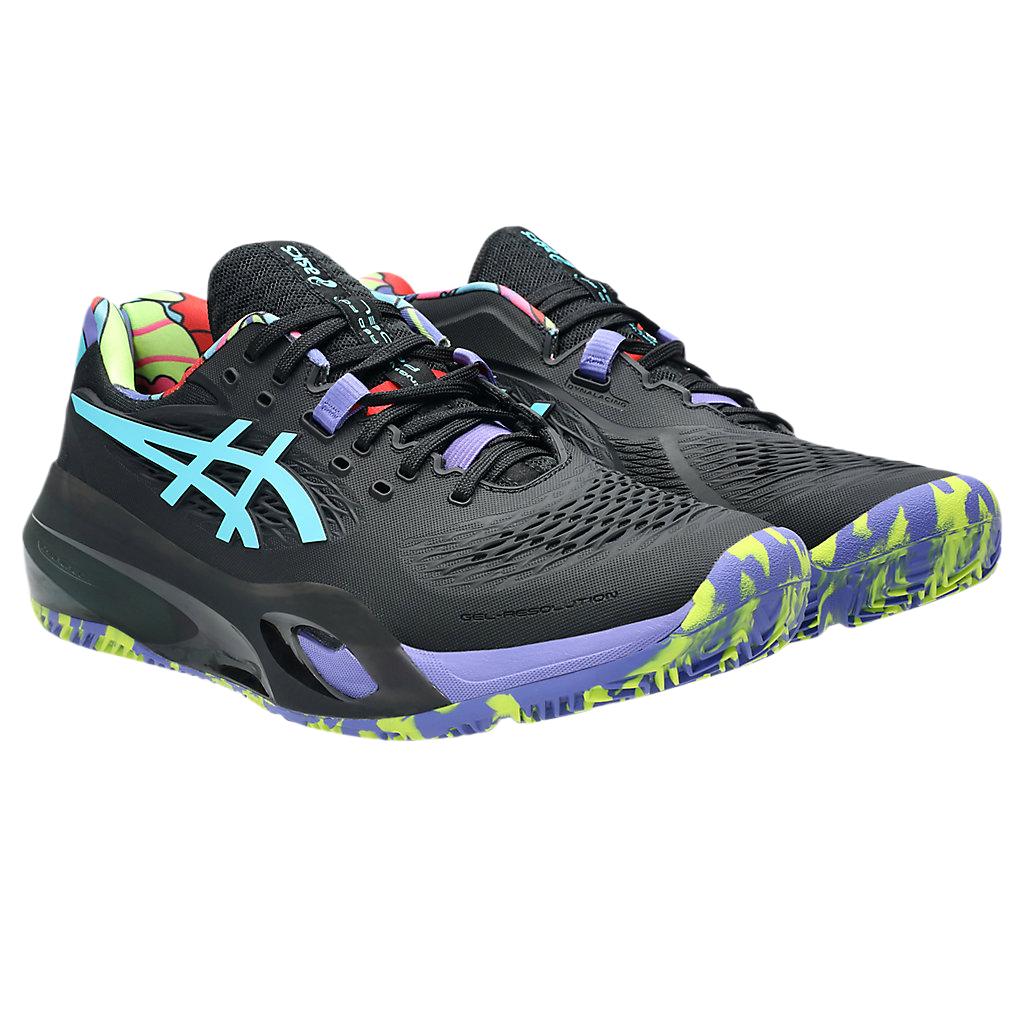 Asics Pánské tenisky Gel Resolution X Padel LE Black Energy Aqua 1041A503-002