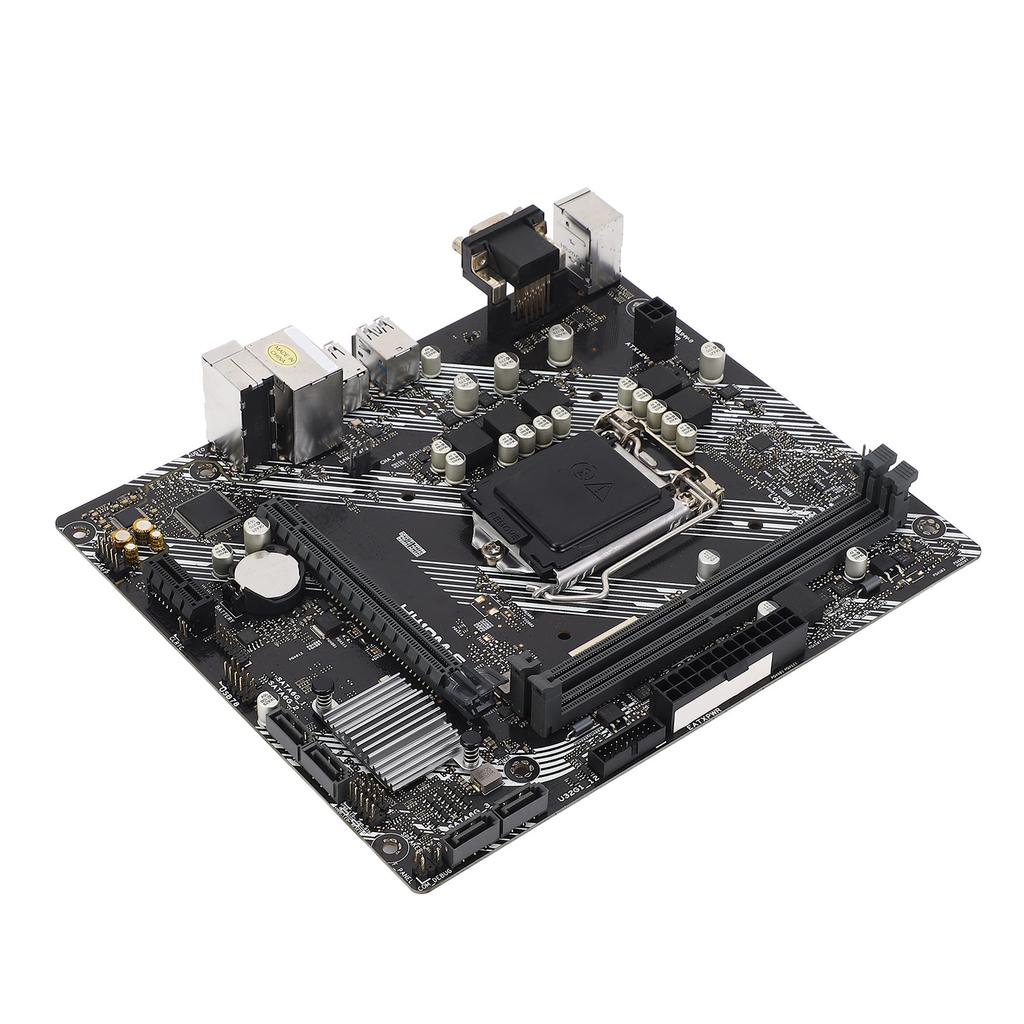 H410M F Computer Motherboard DDR4*2 DIMM Slots 2 Channel DDR4 2933MHz LGA 1200 10th Gen for Core