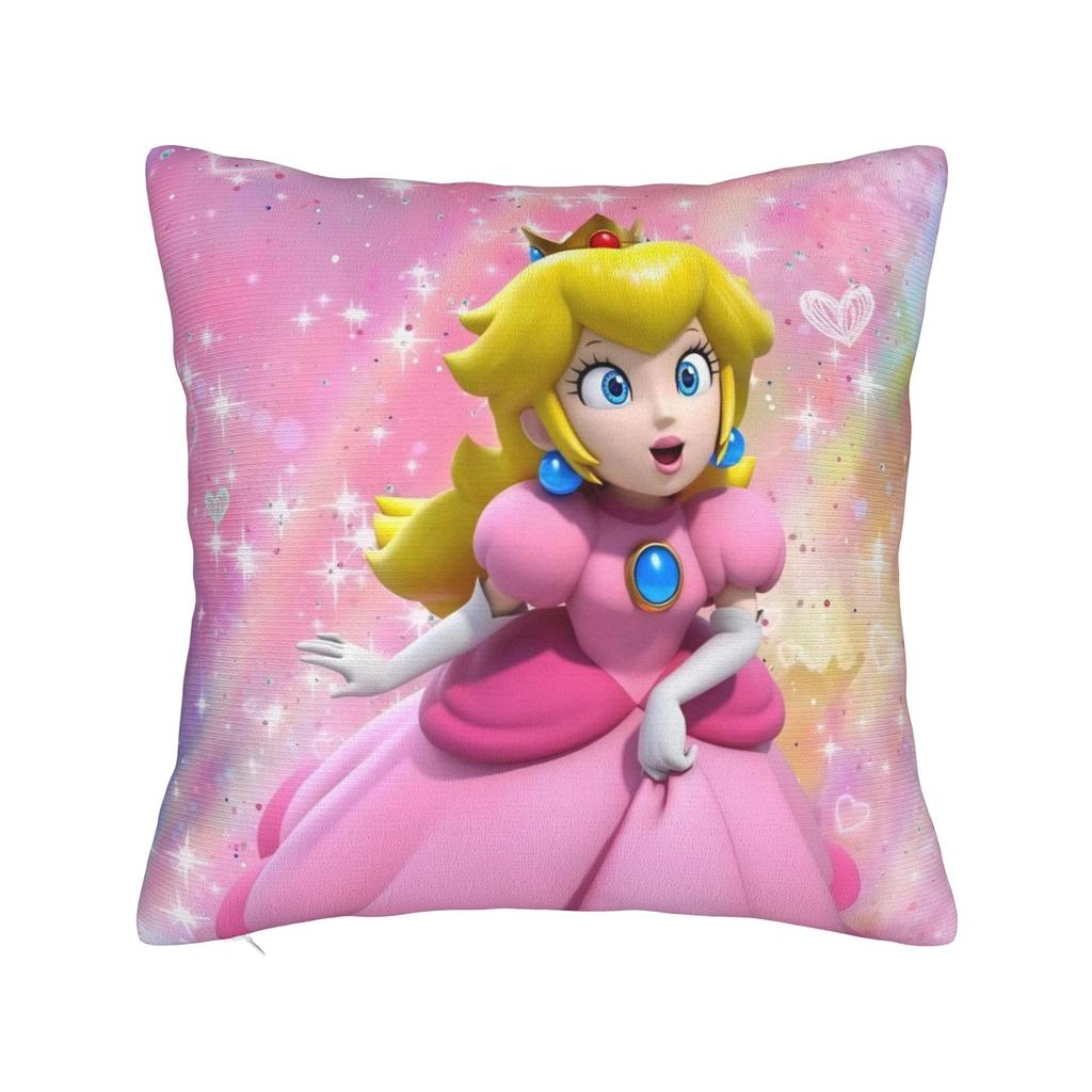 Marios Pillowcase Polyester Cushion Cover Decoration Video Games Throw Pillow Case Cover Home Zippered 18'