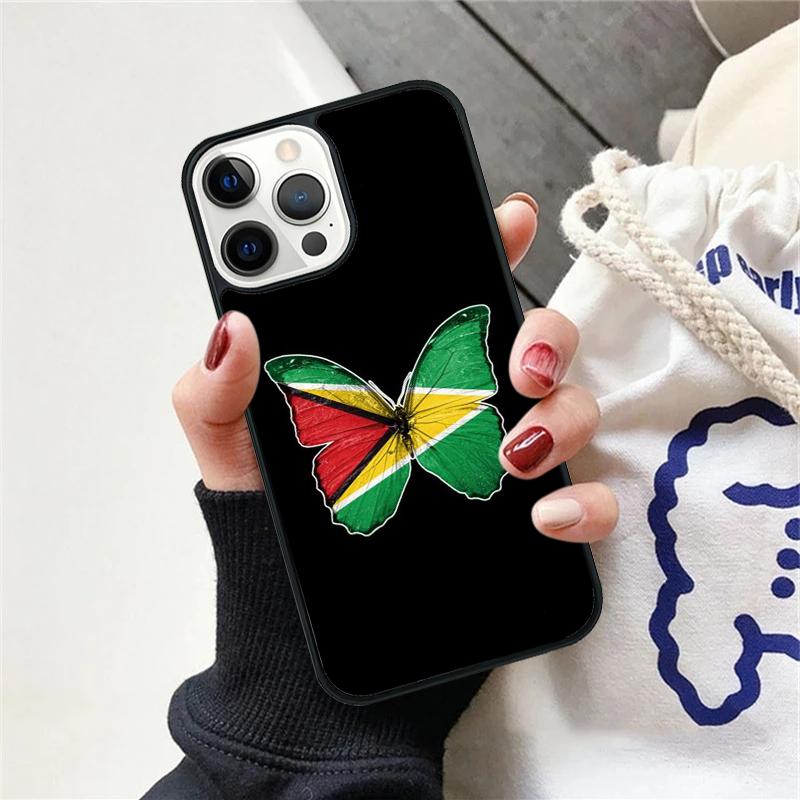 

Guyana Flag Phone Case For iPhone 17 Air 15 16 Cover 11 13 14 Pro Max 12 Plus Max Fundas iPhone 17Air