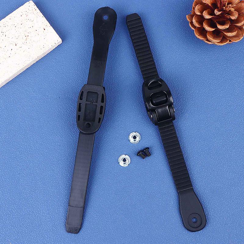 2 Peças Tiras de Escada de Tornozelo para Snowboard Com Parafusos Tira Ajustável para Patins de Rodinhas Substituições de Fixação de Snowboard
