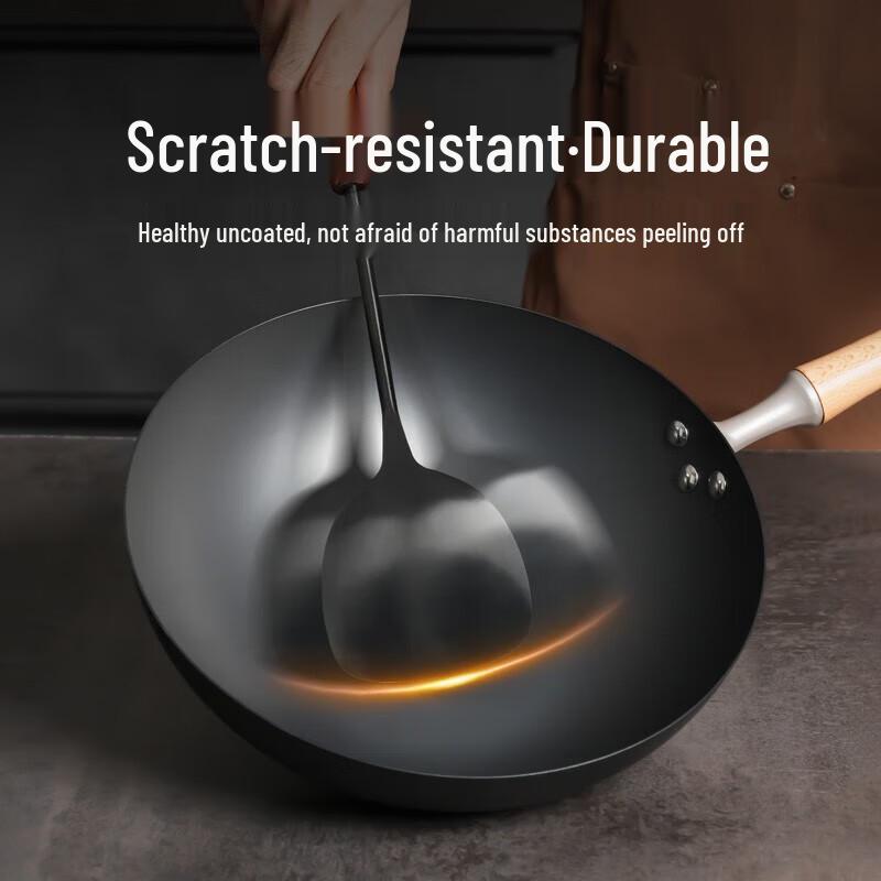 Goo.Heqi Lightweight Non-stick Iron Wok