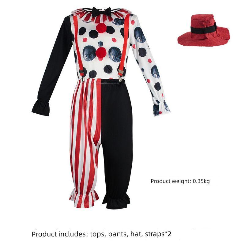 European and American Halloween Circus Clown Costumes, Versatile Clown Cosplay Costumes, Funny and Quirky Stage Performance Costumes Variety of Clown Costumes Adult s