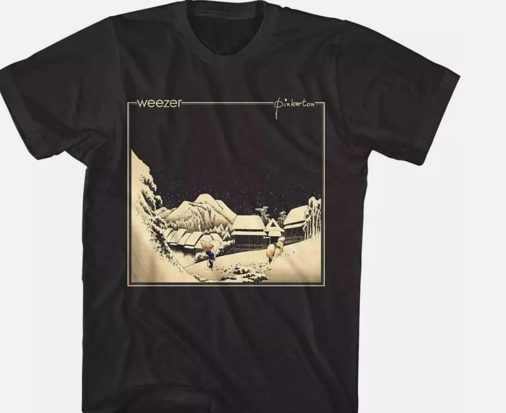 Vtg Weezer Pinkerton Album Cover Cotton Black All Size Unisex Shirt