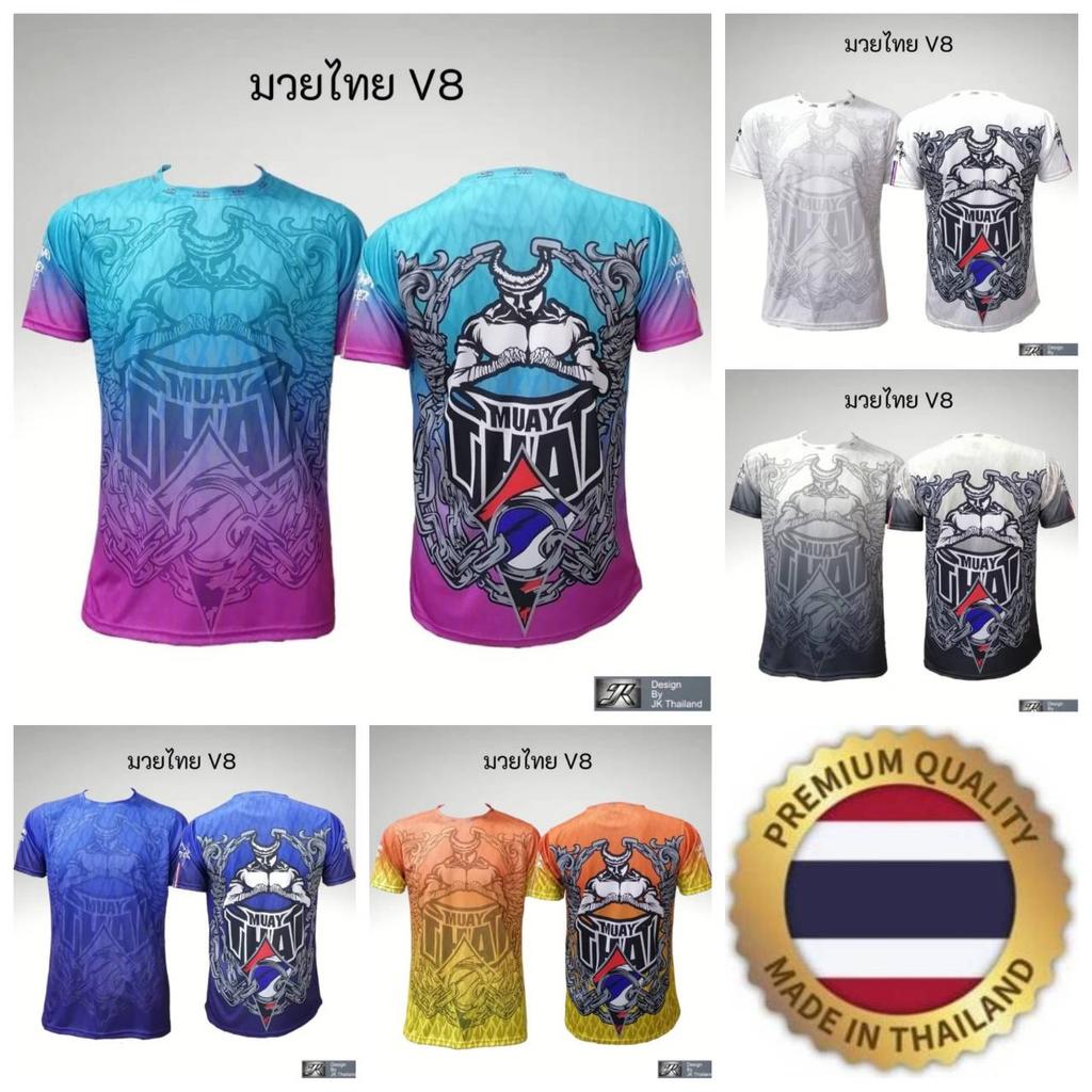 Muay Thai T-Shirt Kick Boxing 3D Print Vintage Training UV Protect Quick Dry Men Women Unisex Short Sleeve Round Neck MMA Mix Martial Art