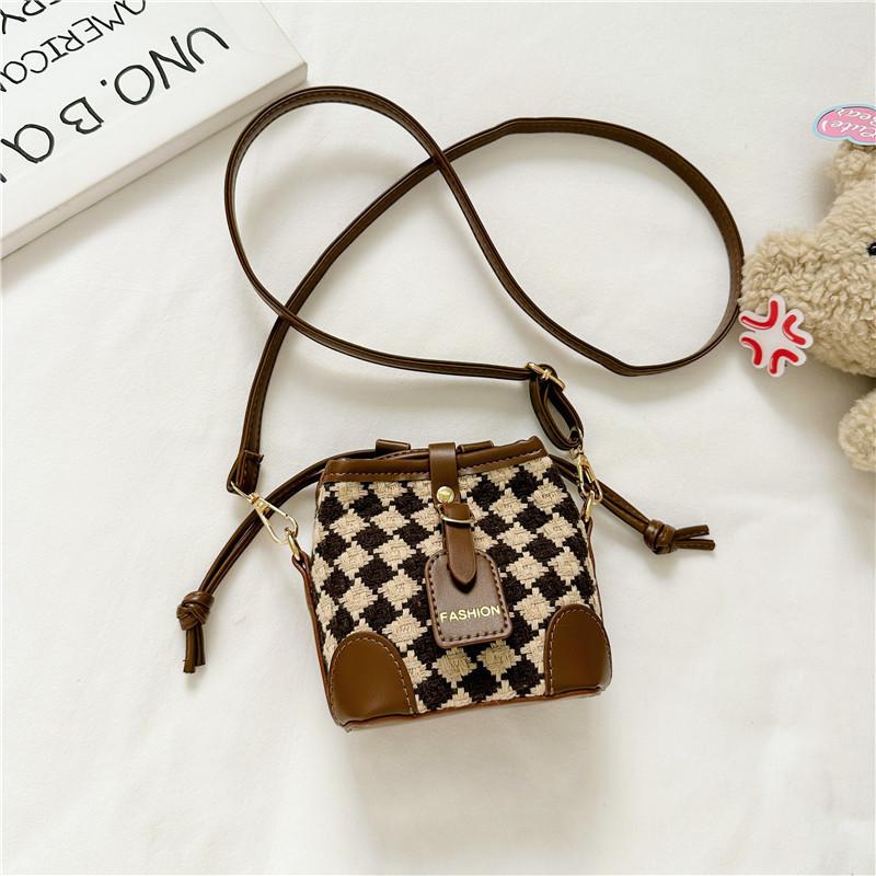 Handbag Childrens Bucket Daily Match Girls Stylish Suitable Singleshoulder