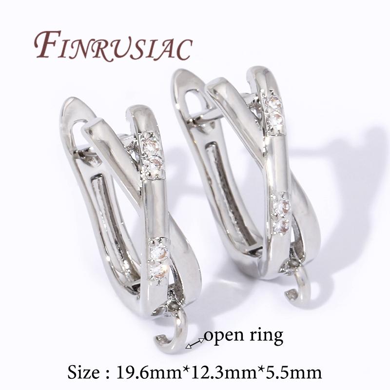 Multi Styles 18K Gold Plated Earwires Fasteners Earring Hooks Clasps Accessories For DIY Women's Anti-Allergy Earrings Making