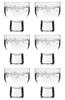 Toyo Sasaki Glass Sake 125ml Sakura Set of Made In Dishwasher Glasses, Capacity, Pattern, 6, Japan, Safe, 00300-J444