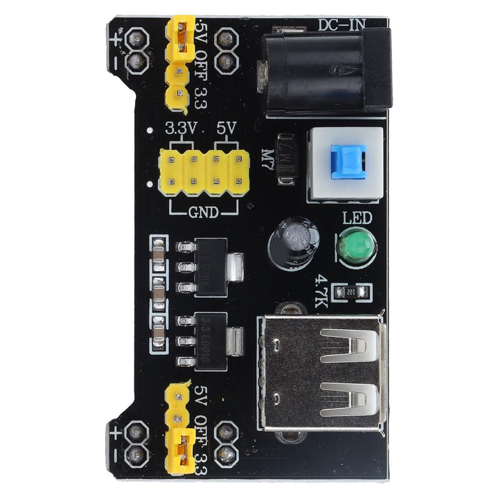 5Pcs Breadboard Power Supply Module 2 Way DC Voltage Regulator Modules for 3.3V/5V