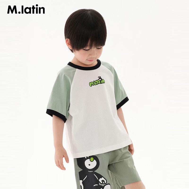 M.Latin Kids  Color-Block Raglan Short-Sleeve T-Shirt 120cm