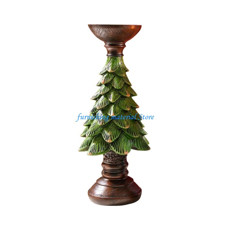 Y5GD Christmas Tree Resin Holders for Seasonal Home and Party Decors