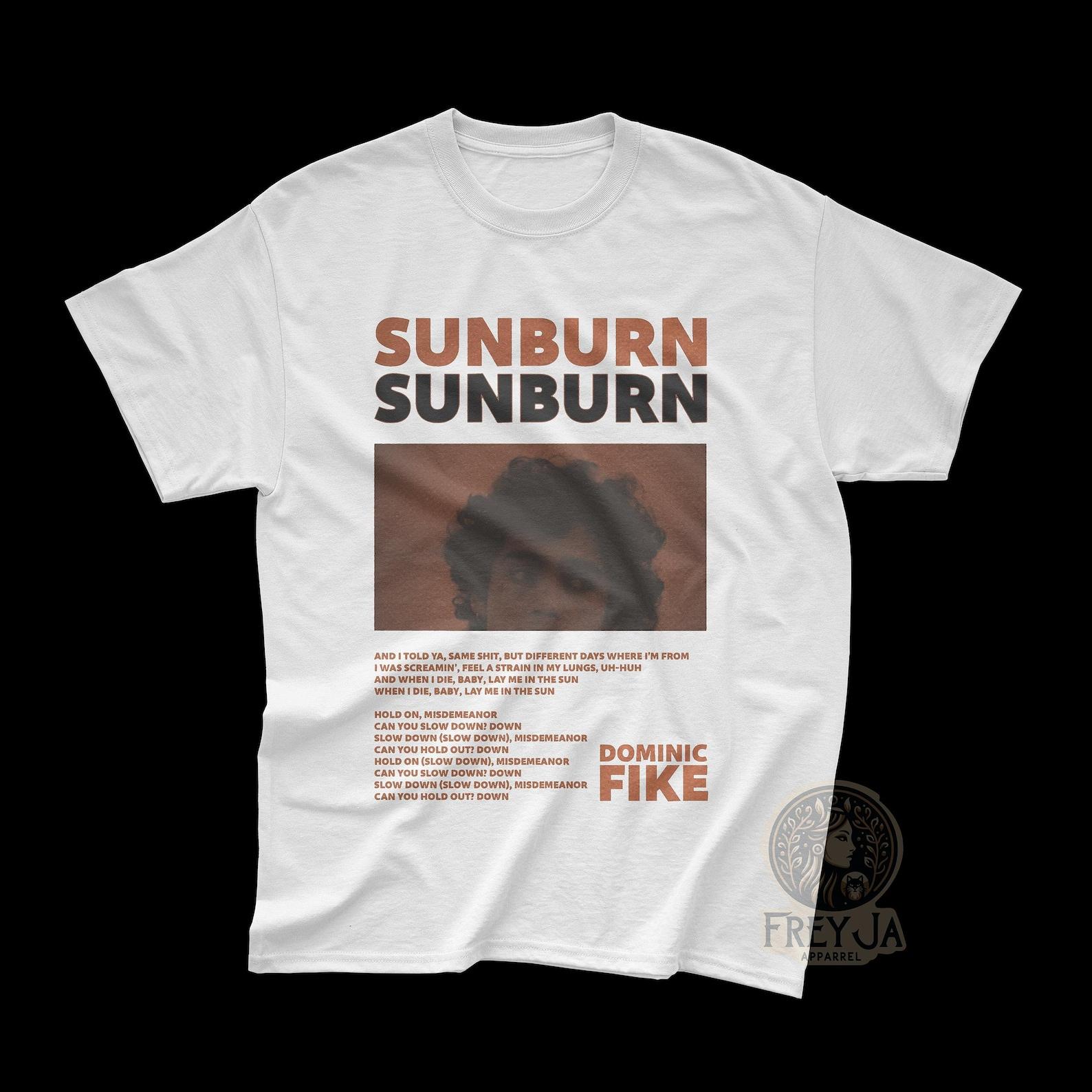 Dominic Fike Exclusive T-Shirt - Unisex Indie Music Merch - Dominic Fike Apparel Gift - Sunburn Album Tee S