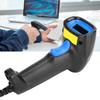 1D Code Scanner Barcode Reader Wired Ergonomic IP54 ABS Shell Wear Resistant Anti Fall(Wired
