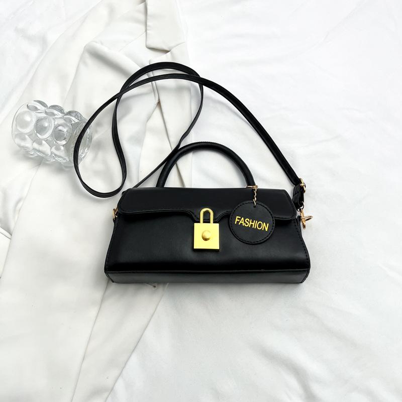 New niche high-end design sense fashion trend handbag solid color women's bag shoulder messenger bag