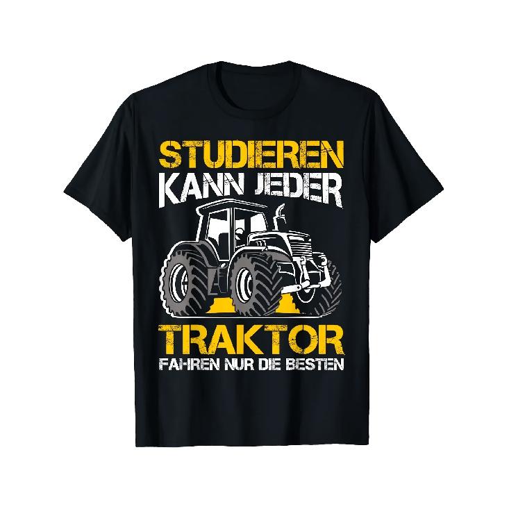 Funny German Farming Humor T-Shirt - Tractor Driving Sayings & Heavy Machinery Operator Apparel - All-Season Casual Shirt for Farmers & Tractor