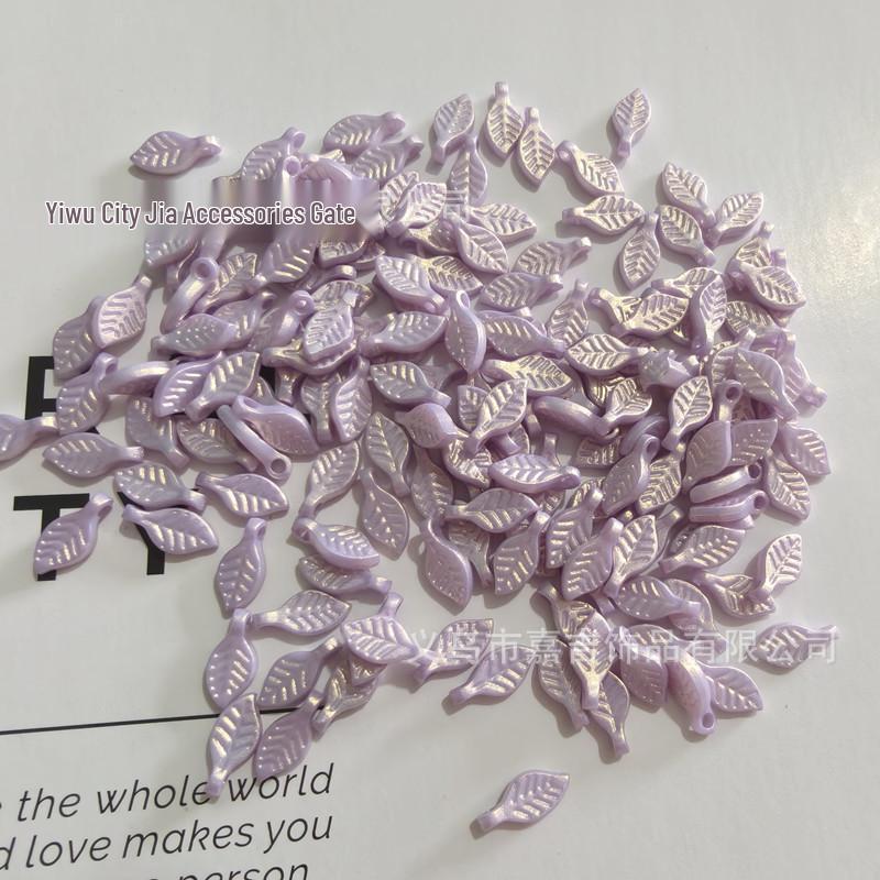 Acrylic Mini Grape Leaf Beaded String for DIY Jewelry Making: Bracelets & Necklaces