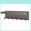 Magnetic Paper Towel Holder With Hooks For Kitchen Storage And Refrigerator Side Mounting