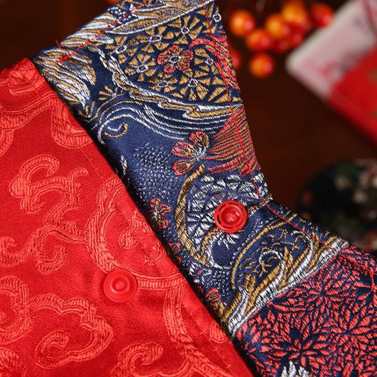 Hochzeit Umschlag Blickfang Zarte Textur Stoff Chinesische Rote Umschläge Geschenkkarte für Neujahr