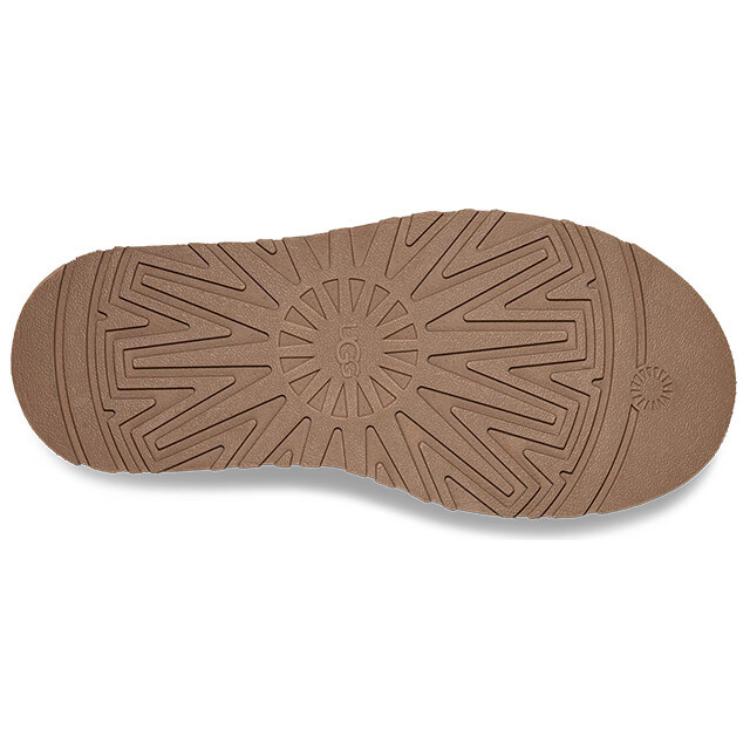 UGG Модні зручні короткі зимові черевики з круглим носом Жіночі черевики сіро-коричневі 1168170-SKP