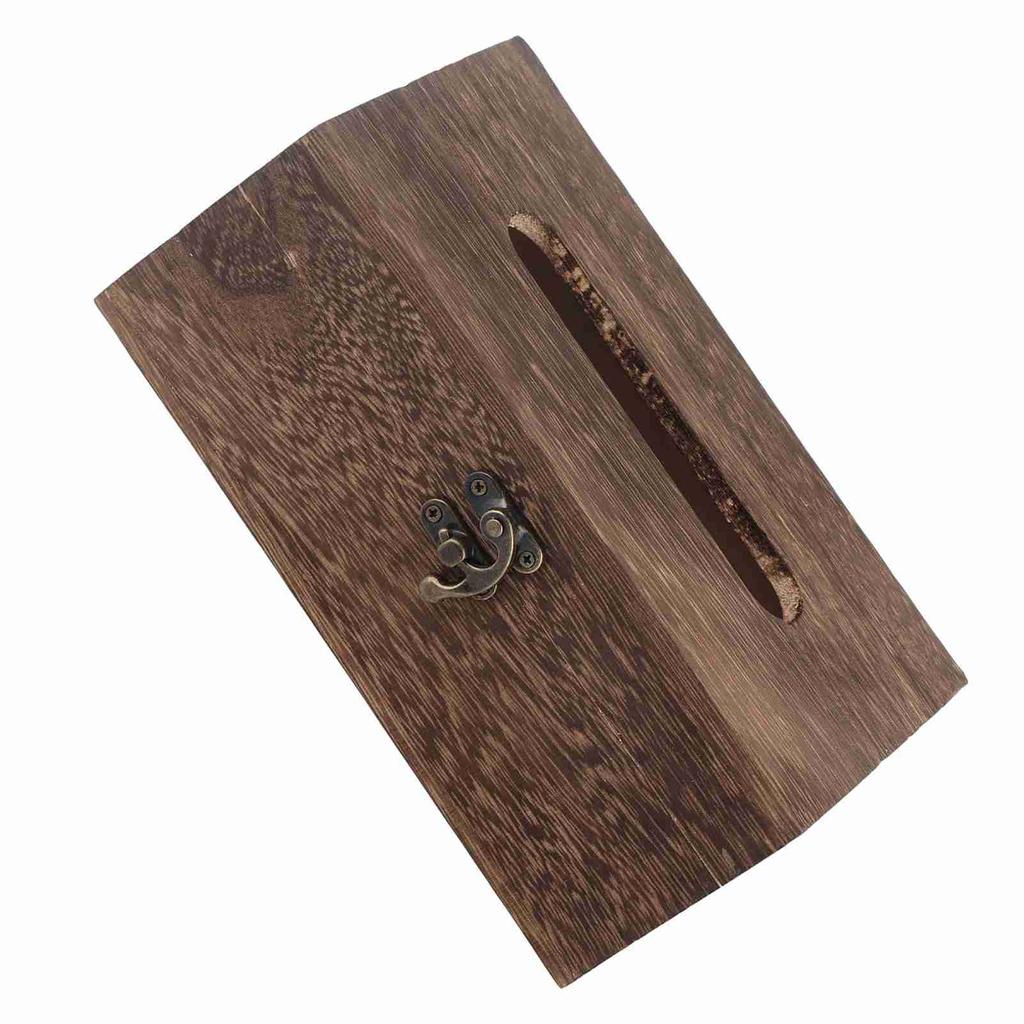 1Pc Wooden Retro Tissue Box Paper Napkin Holder Case Home Car Decor #1 22*12*10cm