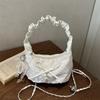 Premium Achseltasche Neue Schleife Ein Schulter Crossbody Damen Tasche Mode Handgefaltete Knödeltasche Perle