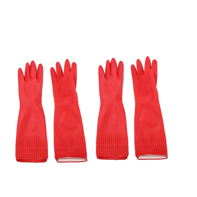 Geschirrspülhandschuhe Widerstandsfähige Wasserdichte Gummihandschuhe Lange Handschuhe Küchenreinigungswerkzeuge Küchenzubehör Wasserdichte Handschuhe