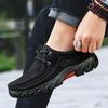Plus Size Spring and Autumn Men's Shoes Casual Leather Shoes Leather Breathable Waterproof Sports Outdoor Climbing Boots Men's Non-Slip Wear-Resistant
