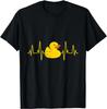 Niedlicher Gummi-Enten-Liebhaber Vogel Quak Entchen Lustiges Entchen T-Shirt T Mode Herren Tops Shirts Lässig Hochwertige Baumwolle Baumwollhemd