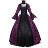 Lily Lady Grande Taille Balançoire Serrée Femmes Ventage Médiévale Maxi Robe Cosplay Halloween Costume