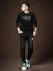 European Station 2025 Autumn New Trendy Rhinestone Long Sleeve T-Shirt Men's Round Neck Casual Top Warm T-Shirt for Men