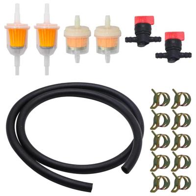 Carburetor Accessory Kit Featuring Fuel Line Filters Hose Clamps and Shutoff Valves for Improved Functionality