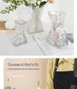 European Style Transparent Glass Vase for Creative Flower Arrangements - High-End Décor for Living Room or Desktop.