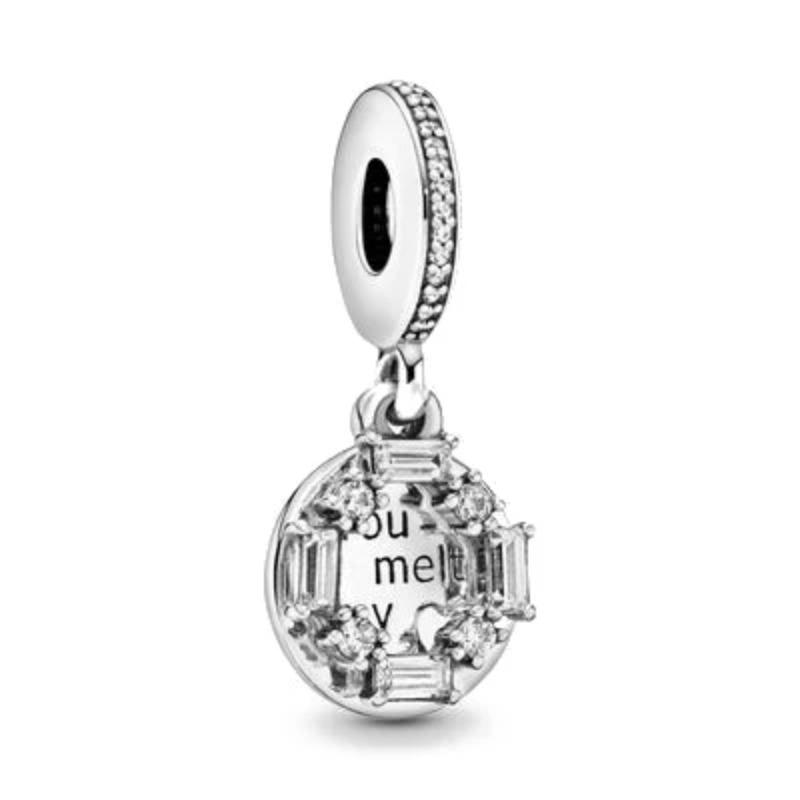 Ciondolo Fascino Argento 925 Fai da Te Torre Porta Castello Nave Angelo per Donne Gioielli Collana Bracciale Boutique