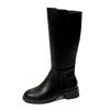 Women's Plus Size Knee-High Knight Boots - 2025 New Versatile Autumn/Winter Over-The-Knee with Square Heel and High Shaft Leather Design