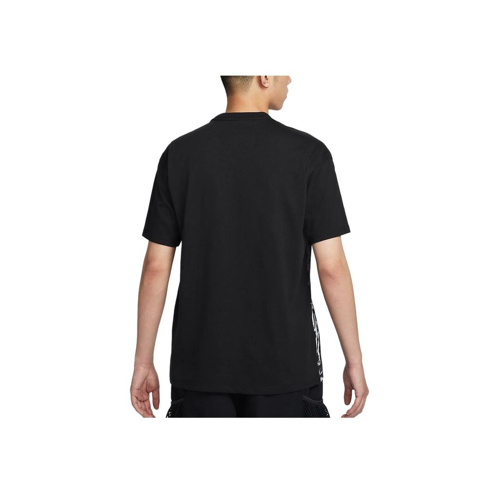 Nike Northern Lights Dri-Fit Color Block Quick-Dry Breathable Short Sleeve T-Shirt Men Tops Black FZ5280-010