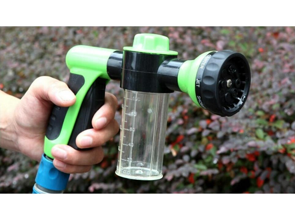 High-Pressure 8-in-1 Foam Water Gun for Car and Garden