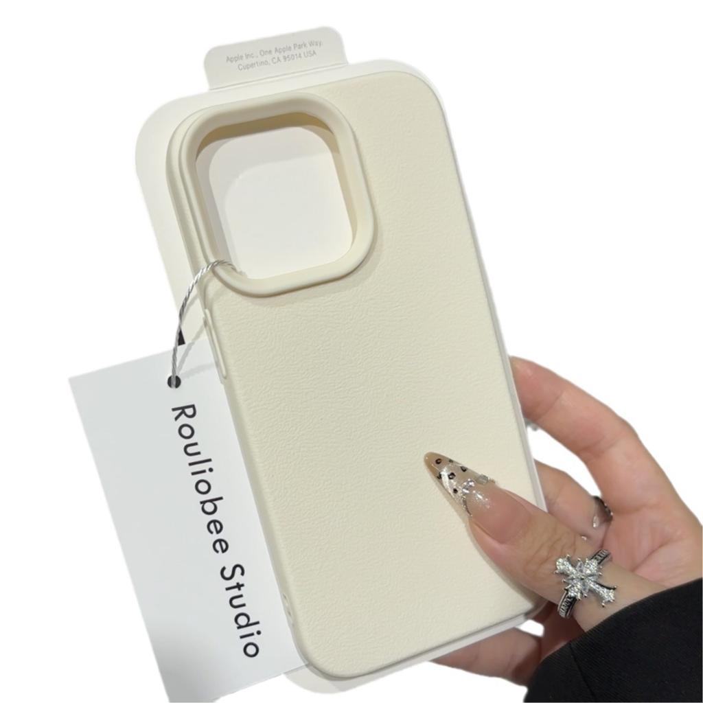 High End Leather for Apple 16promax Phone Case IPhone 15 Lychee Pattern 14 Women 13 High-end Feeling 12 Trendy