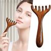 NEW Body Meridian Massage Comb Sandalwood Deer Antlers Wide Tooth Acupuncture Help Blood Circulation Anti-static Smooth Hair