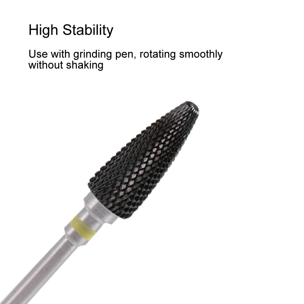 5 Types Ceramic Cylinder Shape Grinding Head Nail Drill Bit for Nail  Polishing Manicure Tools