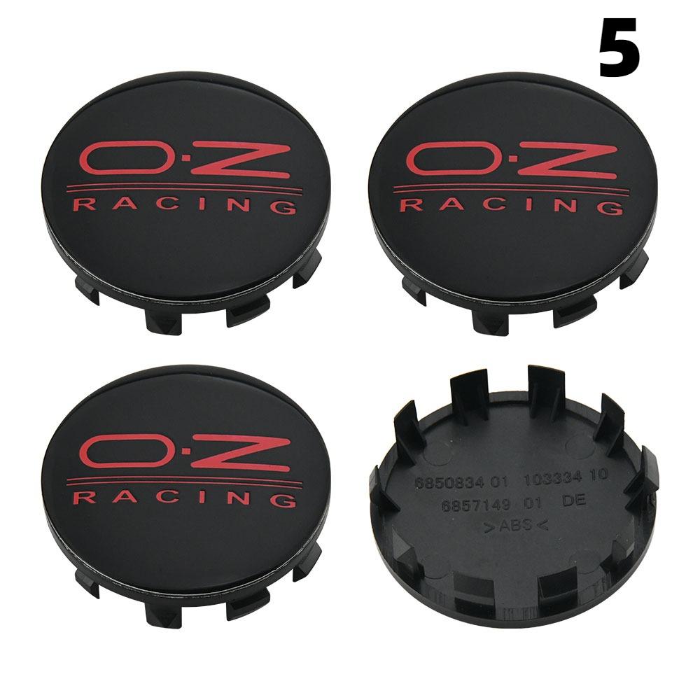 4PCS OD 56MM / ID 53MM Caps On Wheels OZ VOSSEN Emblem Wheel Center Cap Car Logo Wheel Cover Hub Caps Sport Rim Caps